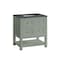 James Martin Vanities Breckenridge 30in Single Vanity, Smokey Celadon w/ 3 CM Charcoal Soapstone Top 330-V30-SC-3CSP - alternate 2